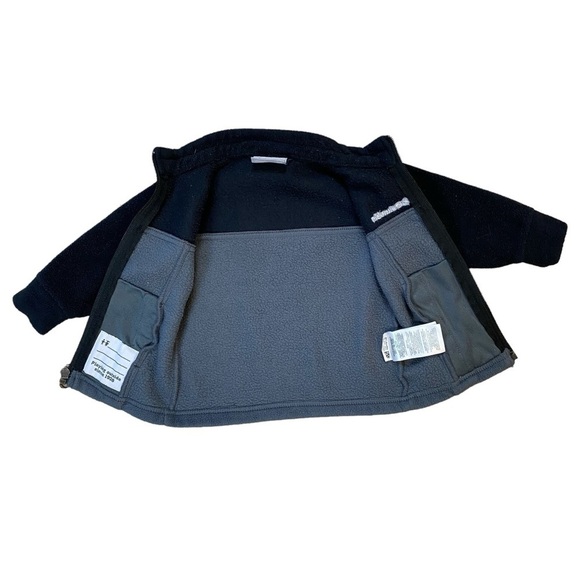 Columbia‎ Baby 6-12 Months Black and Gray Sportswear Full Zip Fleece Jacket - Picture 4 of 8